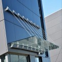 Toughened Glass Canopy, For Offices