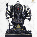Traditional Hindu Black Marble Mahakali Statue