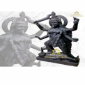 Traditional Hindu Black Marble Mahakali Statue