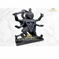 Traditional Hindu Black Marble Mahakali Statue