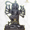 Traditional Hindu Black Marble Mahakali Statue