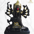 Traditional Hindu Black Marble Mahakali Statue