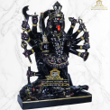 Traditional Hindu Black Marble Mahakali Statue