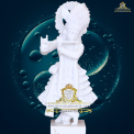 Traditional Hindu Marble Krishna Statue, For Worship