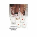 Transparent DECANTER SET OF 7 PCS, Round