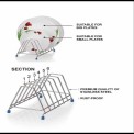 Triangular Stainless Steel Plate Wire Stand, Cutlery Basket, Size: Customizable,