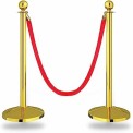 Velvet 320 mm Goldan pole Road Barriers, For Hospitals