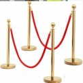 Velvet 320 mm Goldan pole Road Barriers, For Hospitals