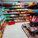 Wall Mounted Mild Steel Retail Grocery Display Rack