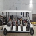 White 10 Seater Golf Cart