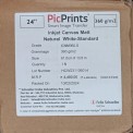White Cotton Inkjet Canvas Roll