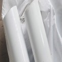 White Engineering plastics PET plastic rod, 6 mm, 100 mm