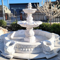 White Marble Fountain For Garden, Size: 36x24 Inch