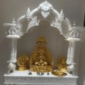 White Marble Home Temple, Design: Antique, Size: 60x120 cm
