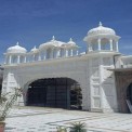 White marble masjid men gate