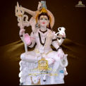 White Marble Shankar Ji Statue