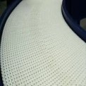White PVC Curved Conveyor Belt, Belt Thickness: 5 mm
