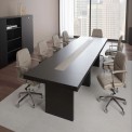 Wooden Rectangular Conference Table, Warranty: 1 Year