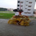 Yellow Electric Mini Construction Crane Machine, Max Height: 80-100 feet, Capacity: 0-5 ton